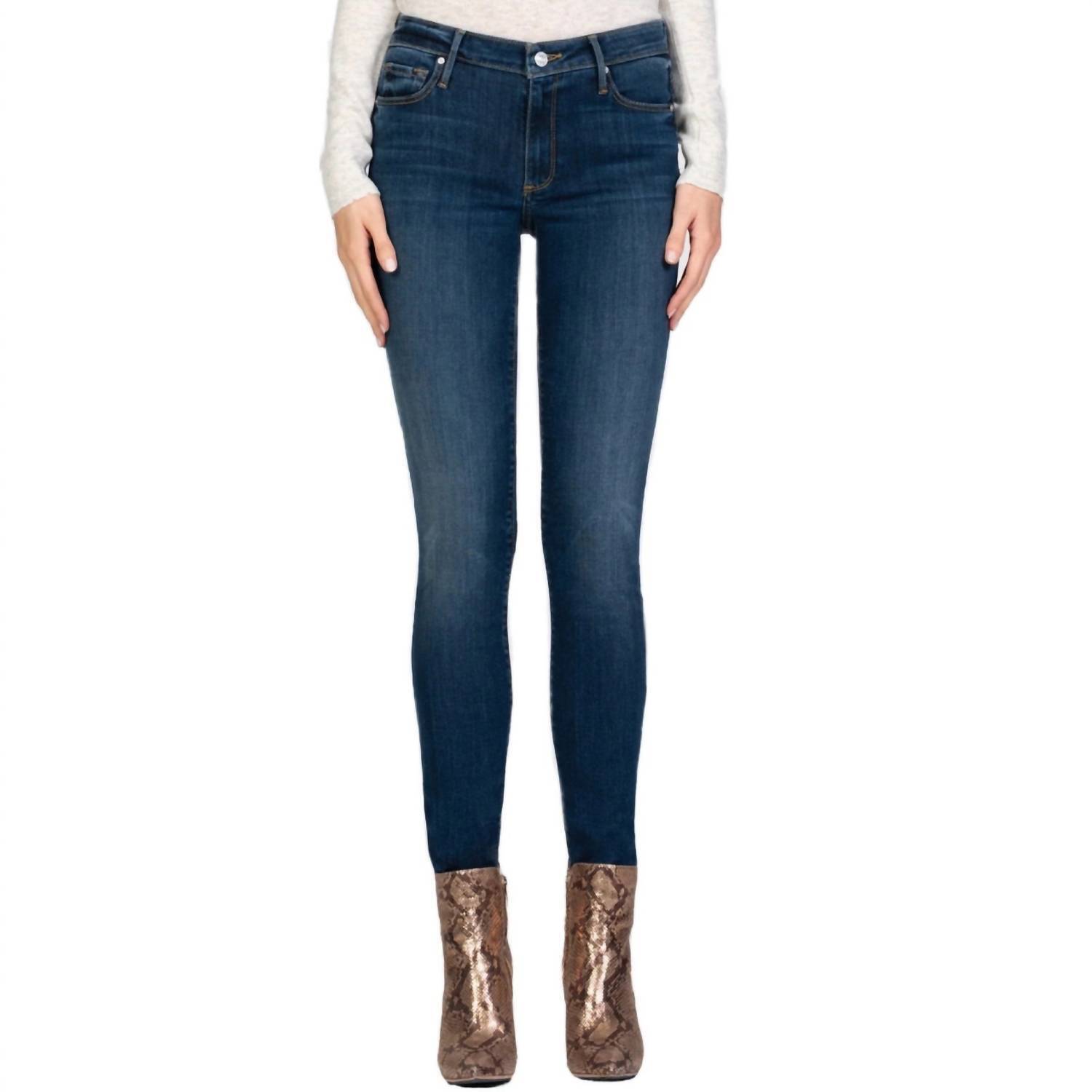 New Black Orchid Jude Mid Rise Skinny Jeans In Forget Me Not